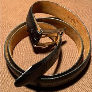 Tulliani Italian calfskin leather belt preloved